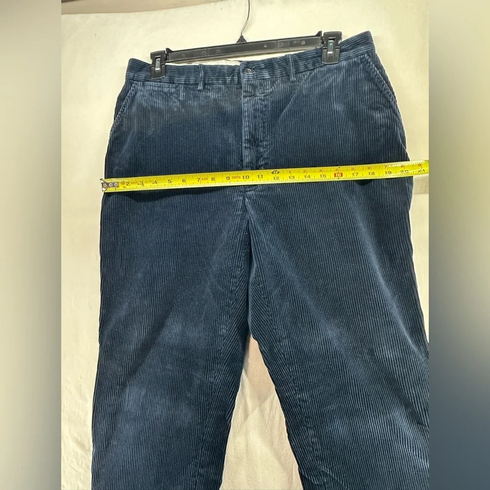 Vintage Polo‎ Ralph Lauren Andrew Pant Mens 36x32 Navy Blue Elephant Corduroy